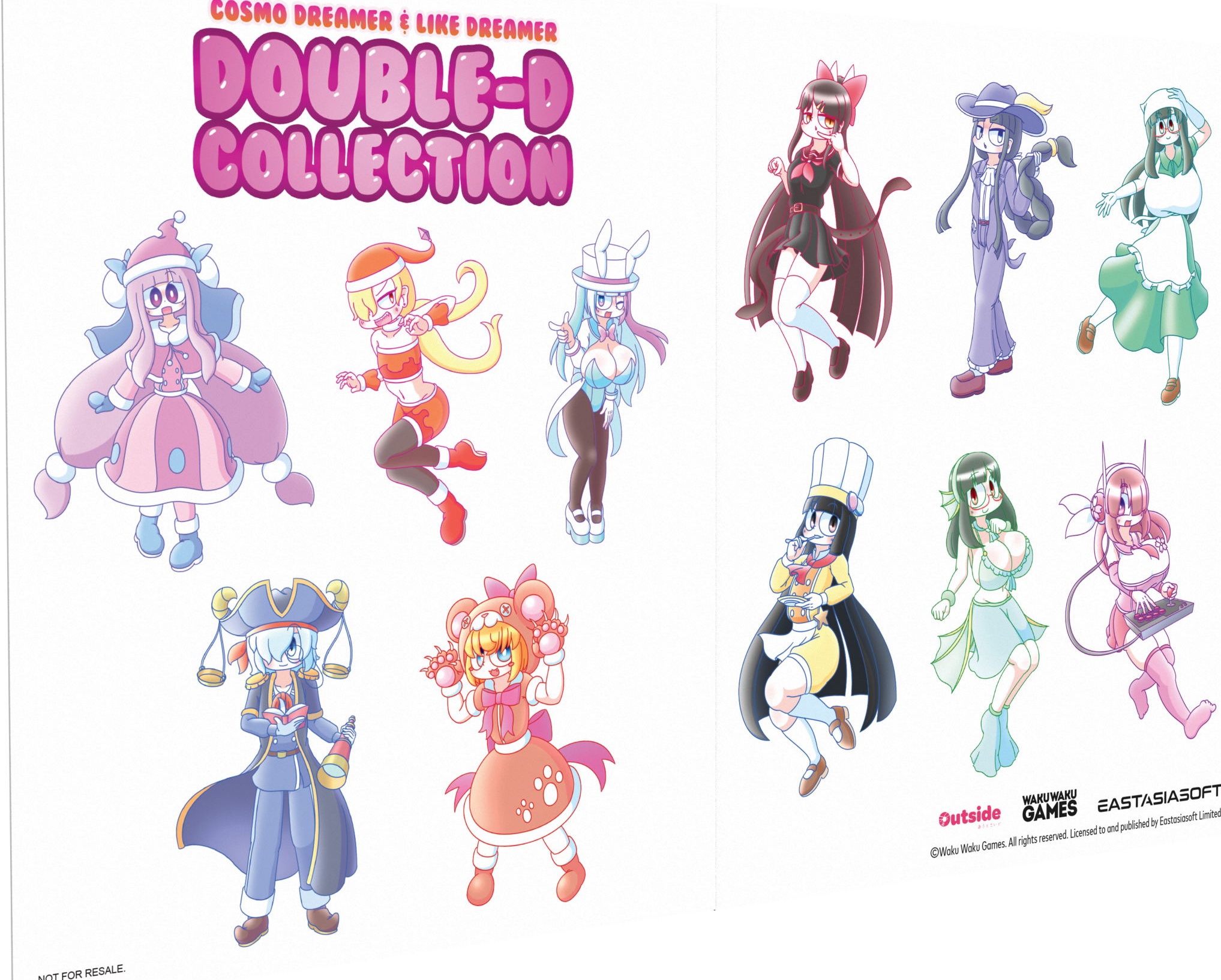 Cosmo Dreamer & Like Dreamer: Double-D Collection box art for Nintendo Switch
