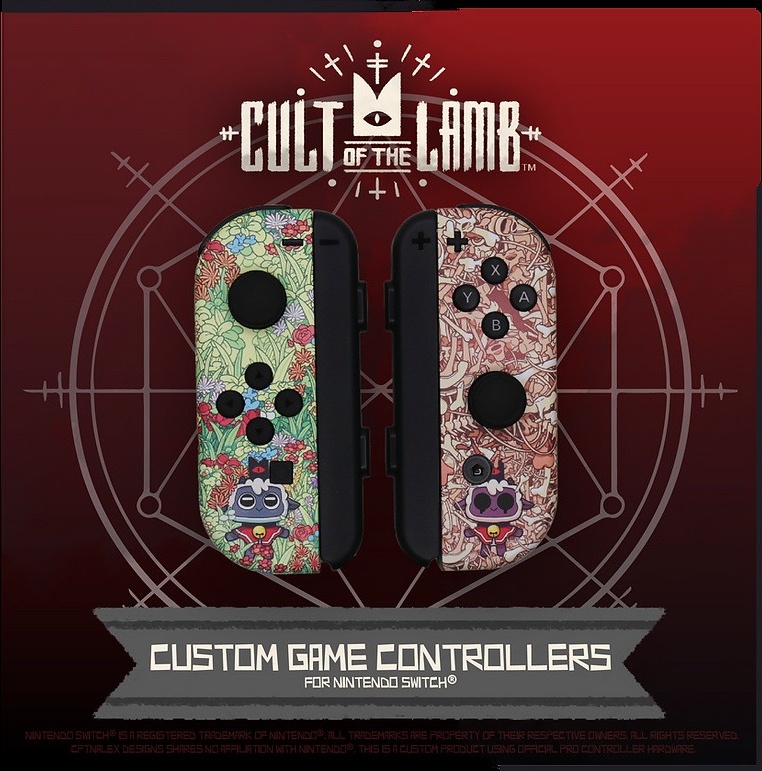 Cult Of The Lamb Officially Licensed Joy Controllers For Nintendo Switch box art for Nintendo Switch