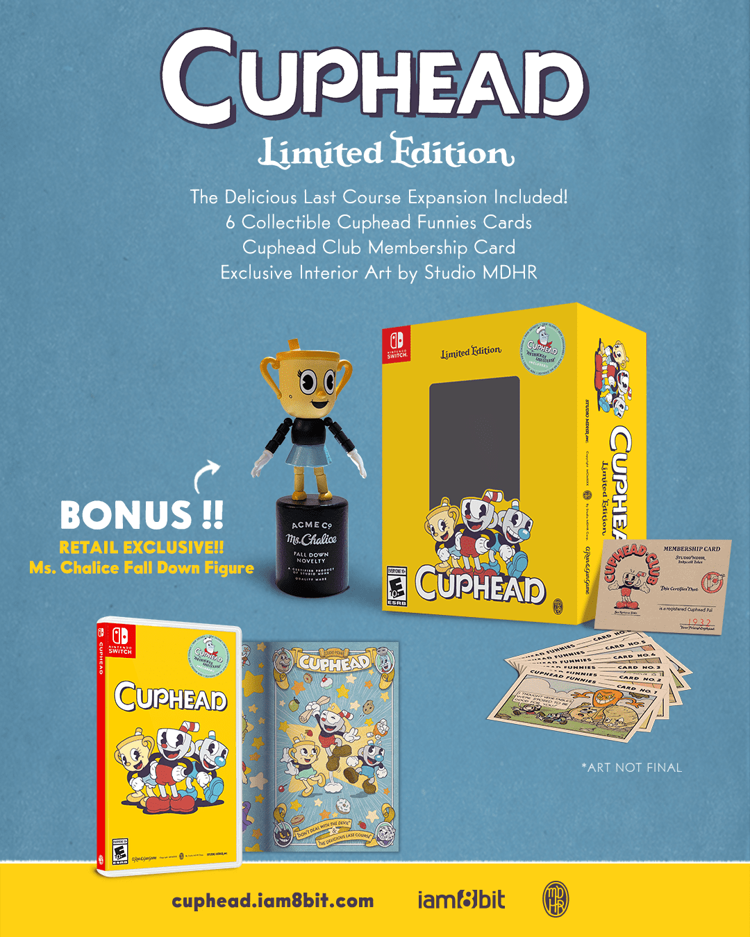 Cuphead Wireless Controller box art for Nintendo Switch