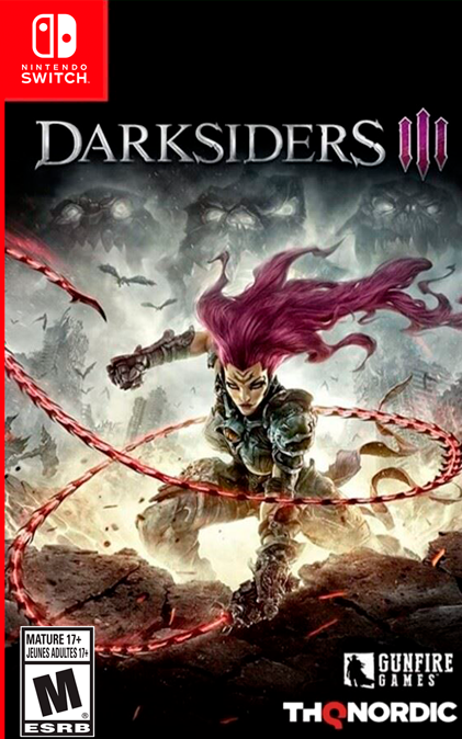 Darksiders III box art for Nintendo Switch