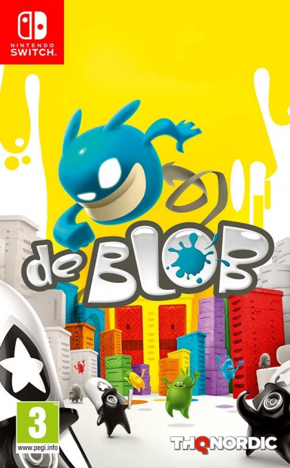 De Blob box art for Nintendo Switch