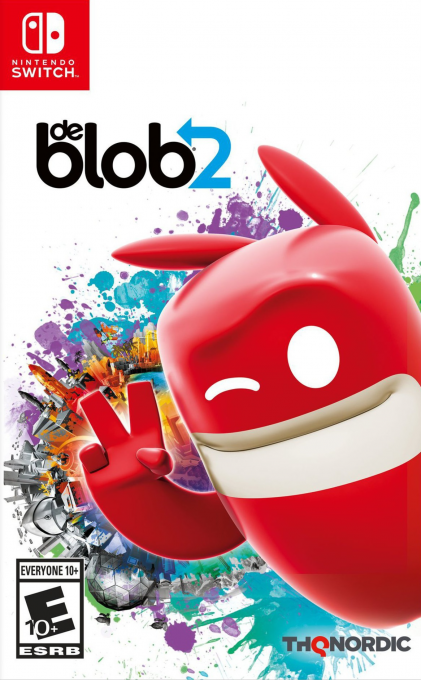 De Blob 2 box art for Nintendo Switch