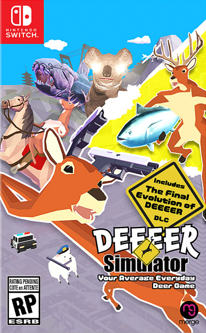 DEEEER Simulator: Your Average Everyday Deer Game box art for Nintendo Switch