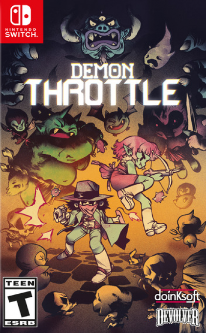 Demon Throttle box art for Nintendo Switch