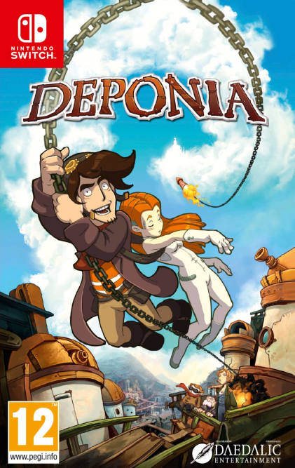 Deponia box art for Nintendo Switch