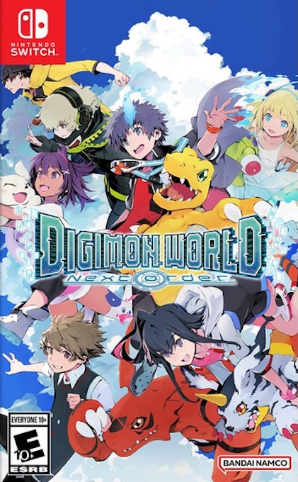 Digimon World Next Order box art for Nintendo Switch