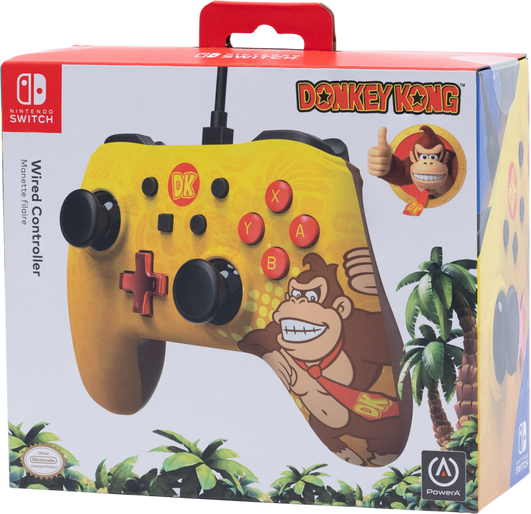 Donkey Kong Wired Controller box art for Nintendo Switch