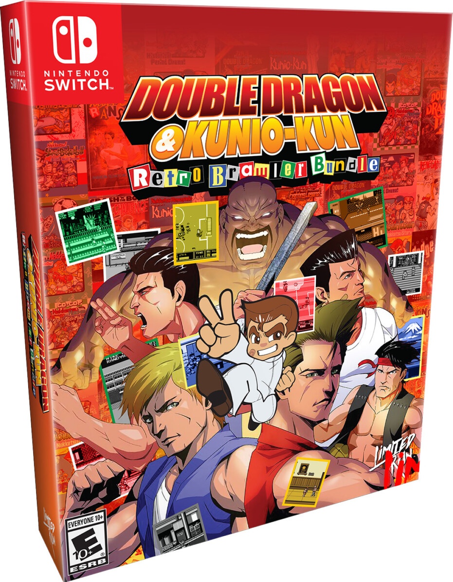 Double Dragon & Kunio-Kun Retro Brawler Bundle box art for Nintendo Switch