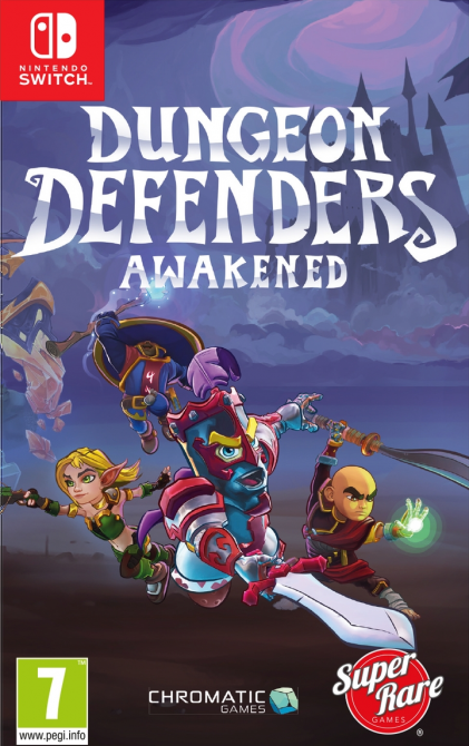 Dungeon Defenders Awakened box art for Nintendo Switch