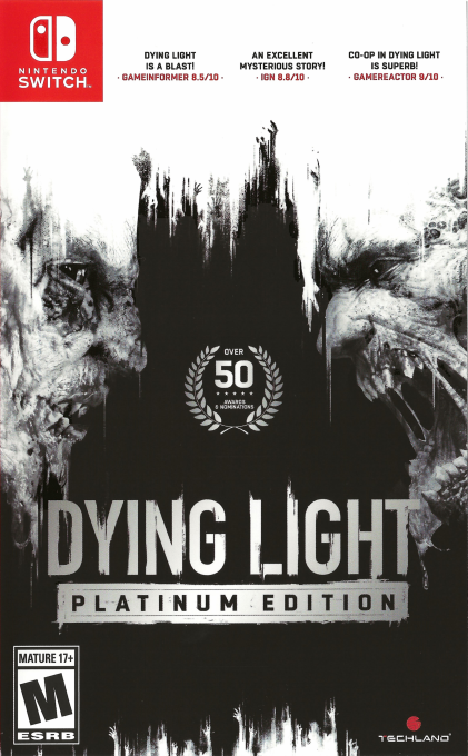 Dying Light: Platinum Edition box art for Nintendo Switch
