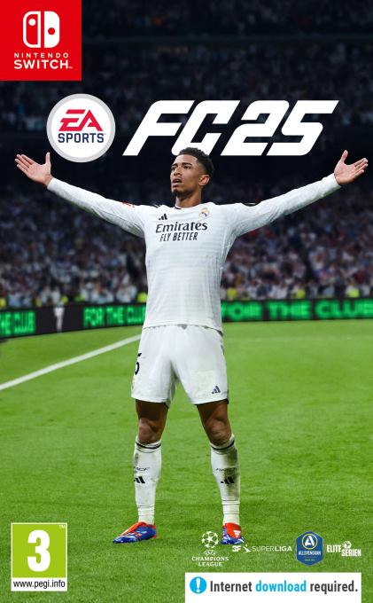 EA Sports FC 25 box art for Nintendo Switch