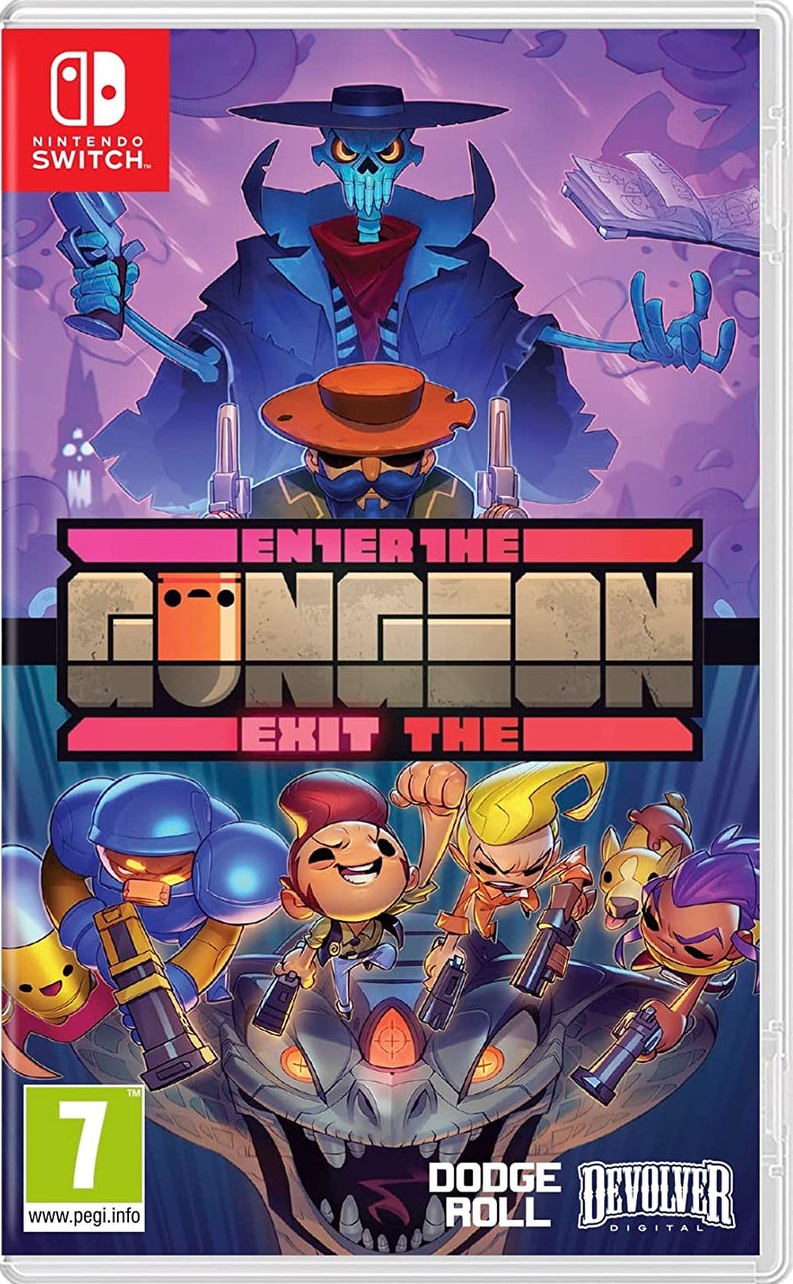Enter-Exit the Gungeon box art for Nintendo Switch