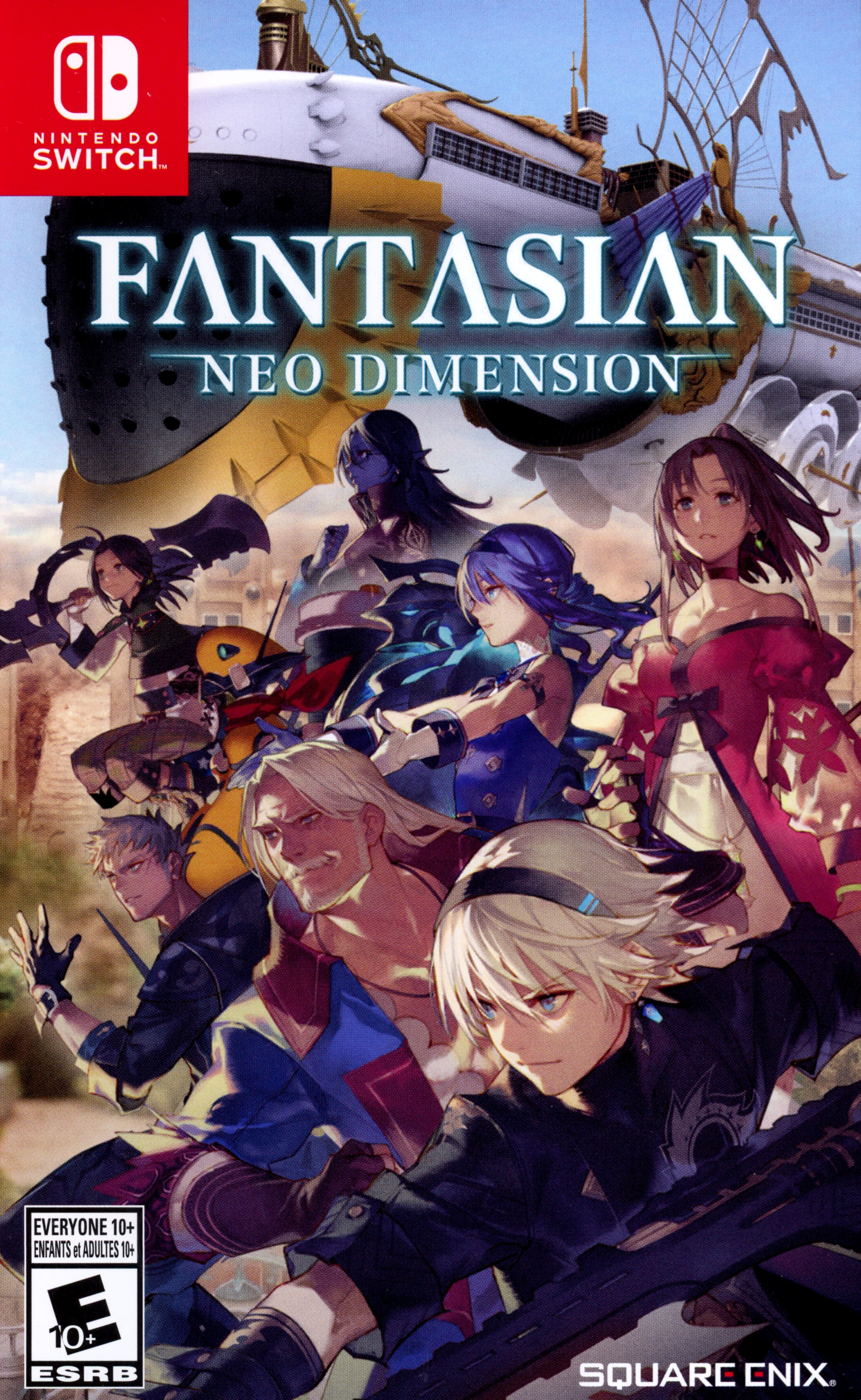 Fantasian Neo Dimension box art for Switch