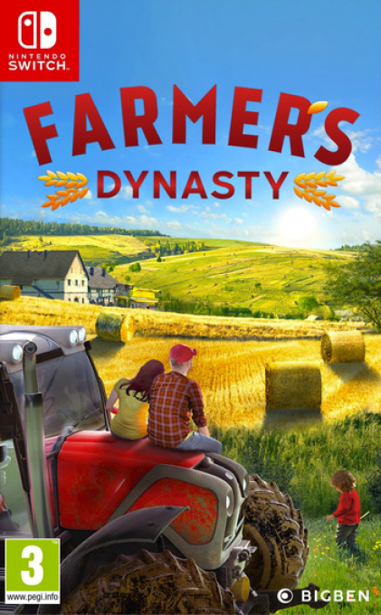 Farmer's Dynasty box art for Nintendo Switch