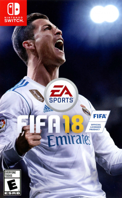 FIFA 18 box art for Nintendo Switch