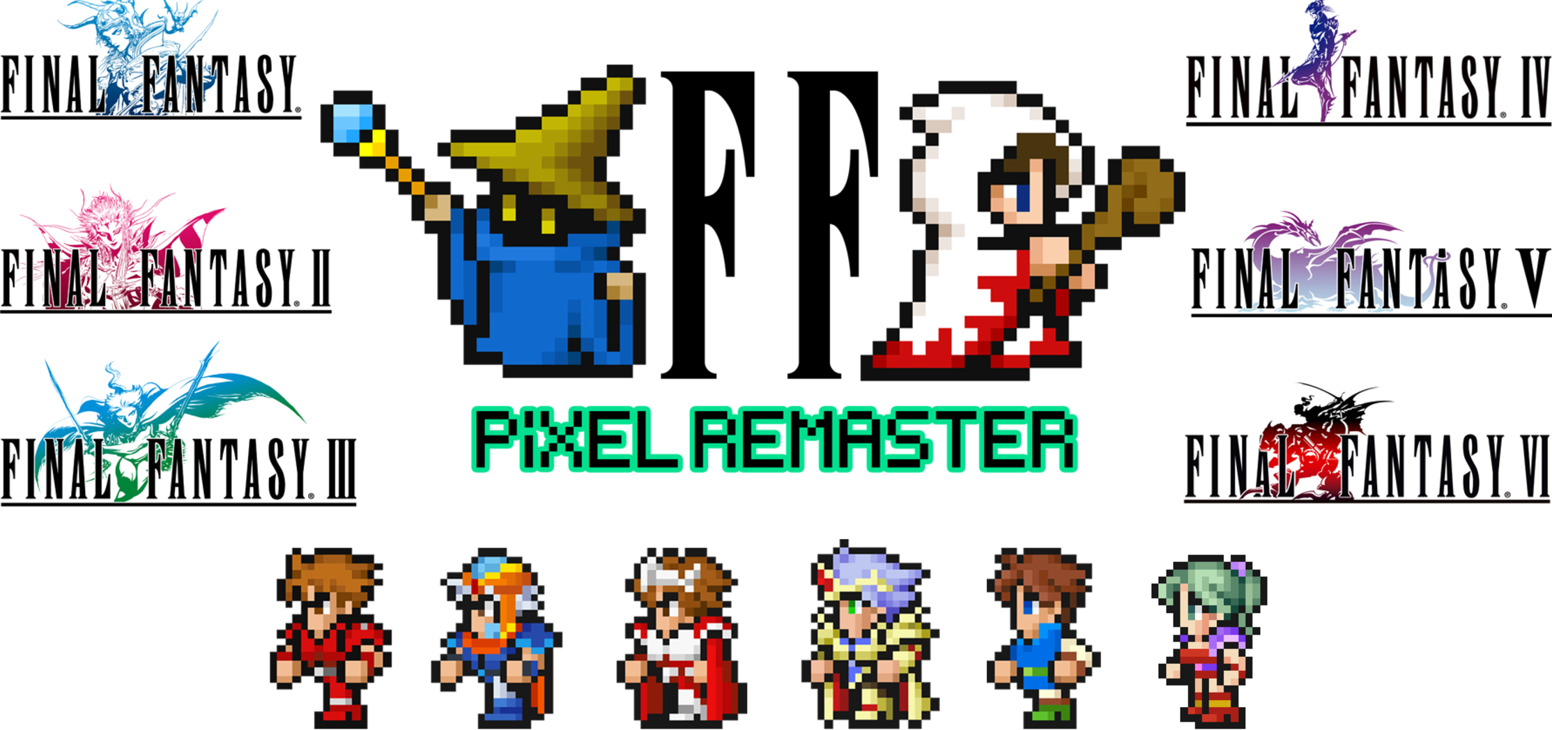 Final Fantasy I-VI Collection box art for Nintendo Switch