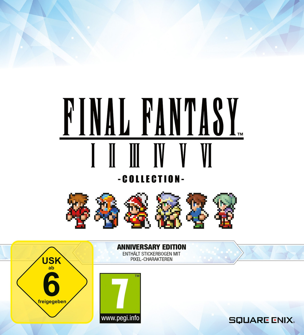 Final Fantasy I-VI Collection: Anniversary Edition box art for Nintendo Switch