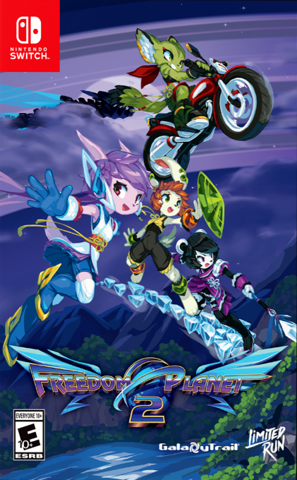 Freedom Planet 2 box art for Nintendo Switch