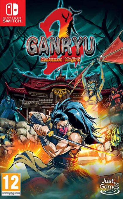 Ganryu 2: Hakuma Kojiro box art for Nintendo Switch