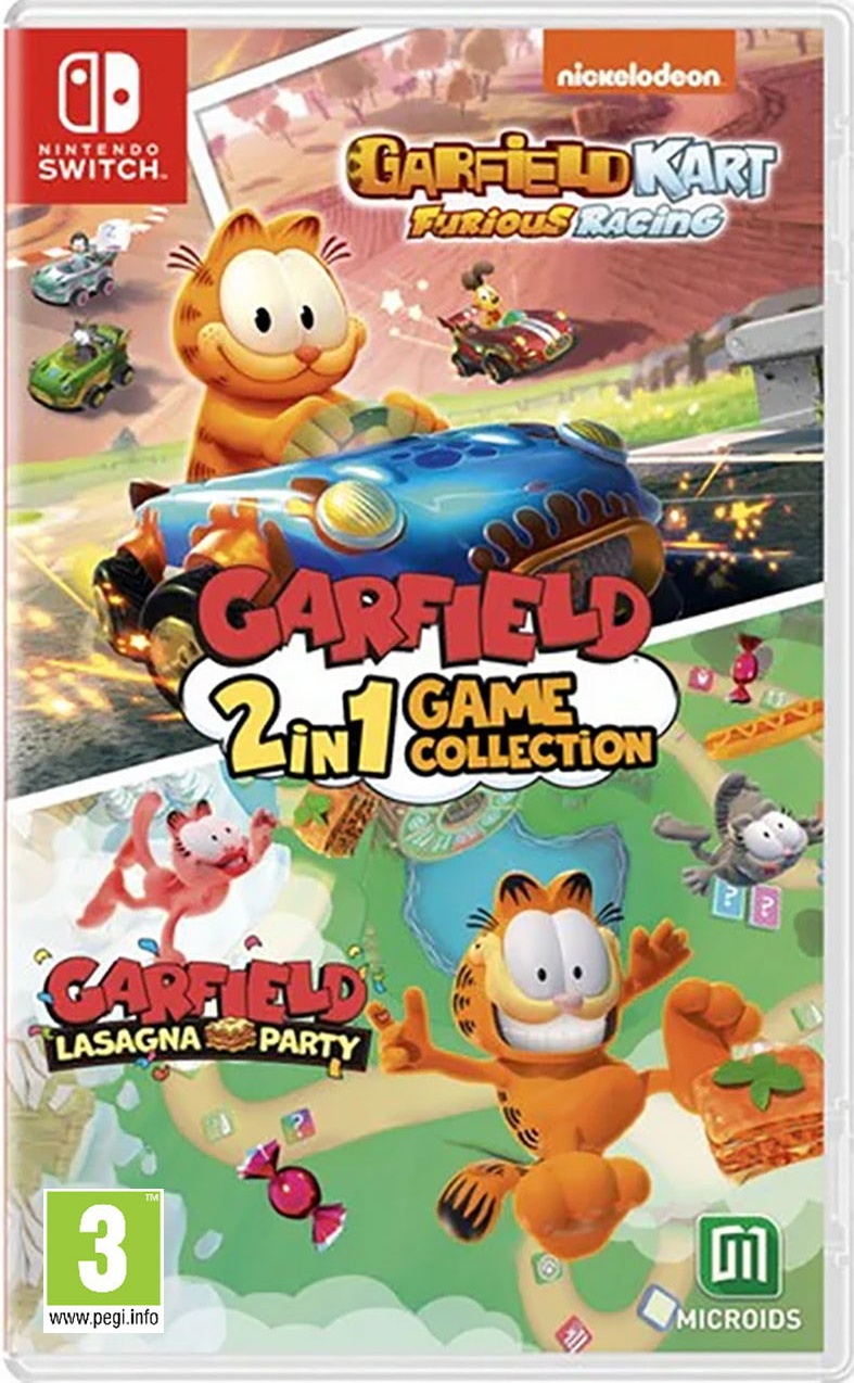 Garfield - 2 In 1 Game Collection box art for Nintendo Switch