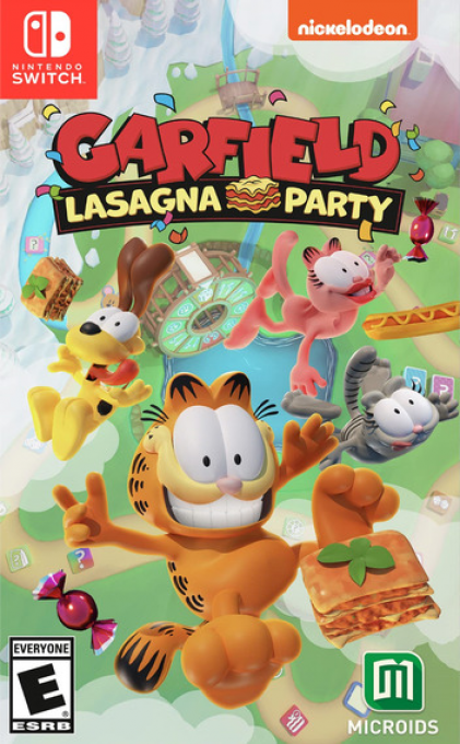 Garfield Lasagna Party box art for Nintendo Switch