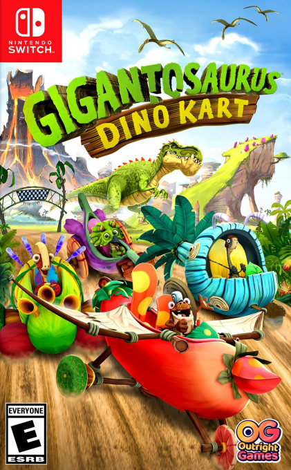 Gigantosaurus: Dino Kart box art for Nintendo Switch