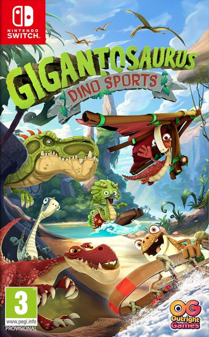 Gigantosaurus: Dino Sports box art for Nintendo Switch