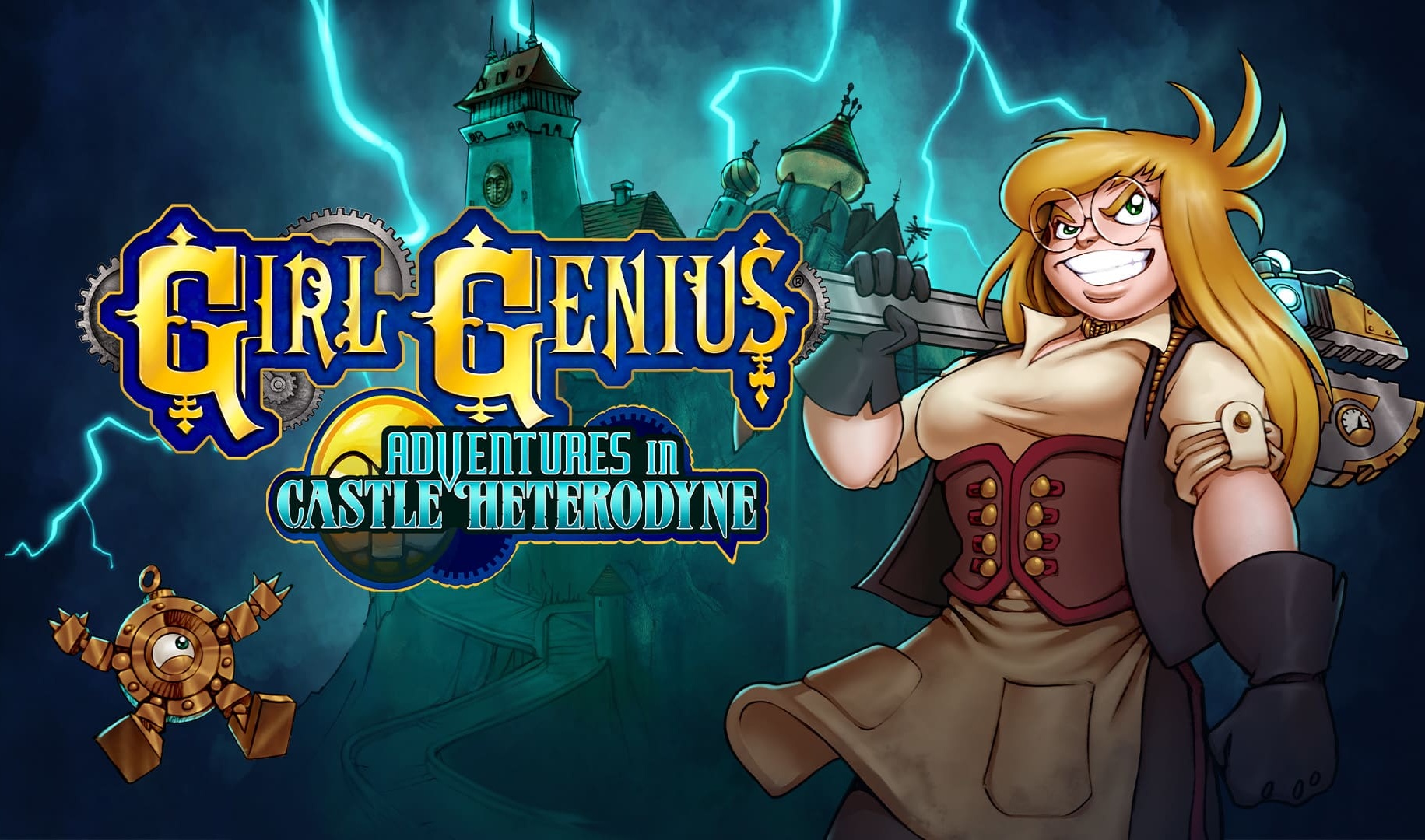 Girl Genius Adventures In Castle Heterodyne Genius Edition box art for Nintendo Switch