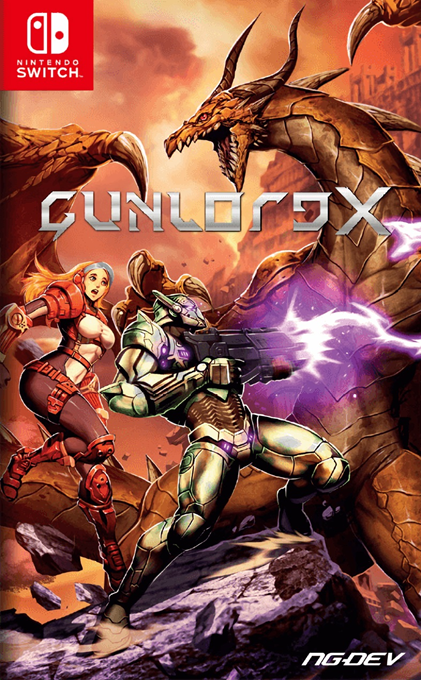 Gunlord X box art for Nintendo Switch