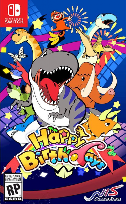 Happy Birthdays box art for Nintendo Switch