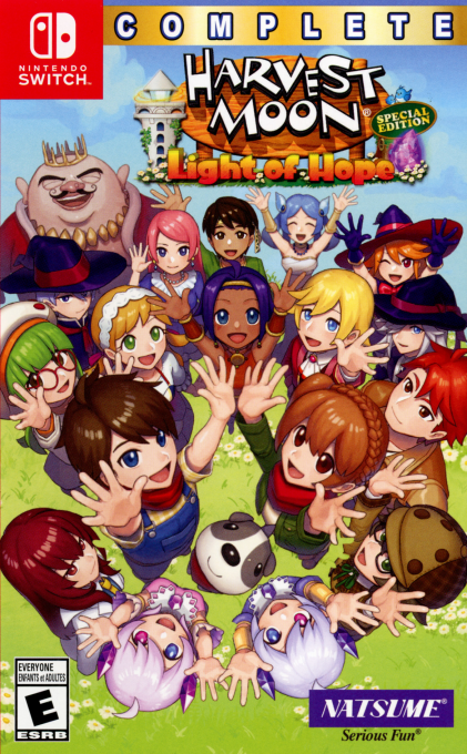 Harvest Moon Light of Hope box art for Nintendo Switch