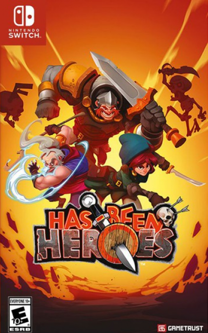 Has-Been Heroes box art for Nintendo Switch