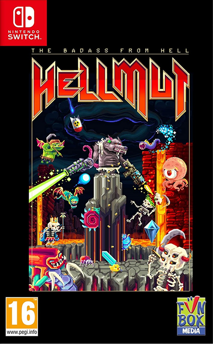 Hellmut: the badass from hell box art for Nintendo Switch