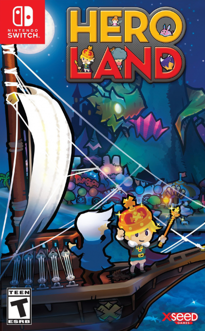 Heroland box art for Nintendo Switch