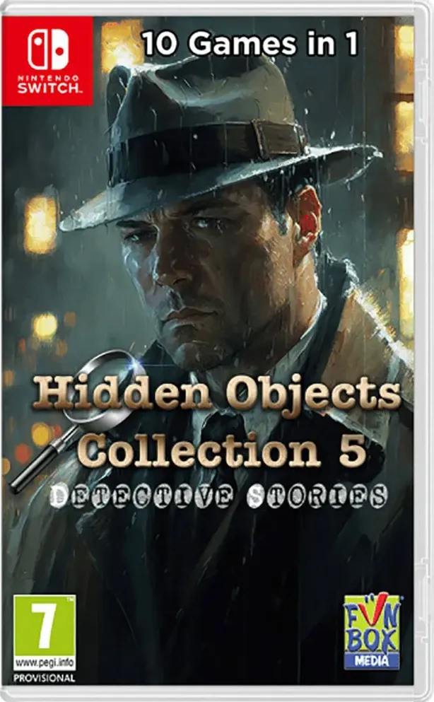 Hidden Objects Collection 5: Detective Stories box art for Nintendo Switch