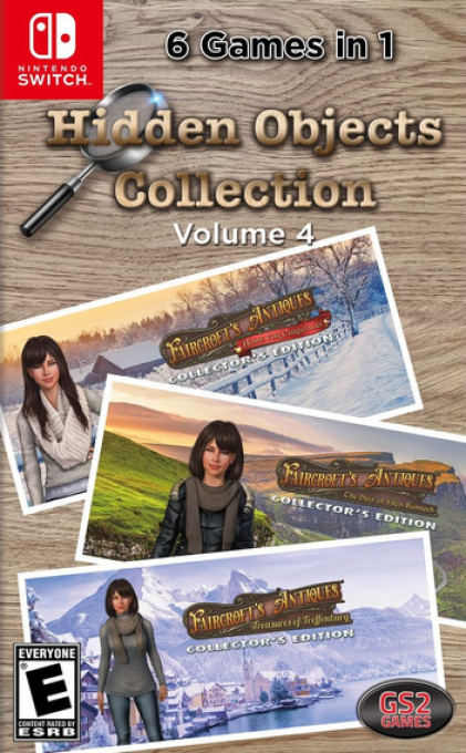 Hidden Objects Collection Volume 4 box art for Nintendo Switch