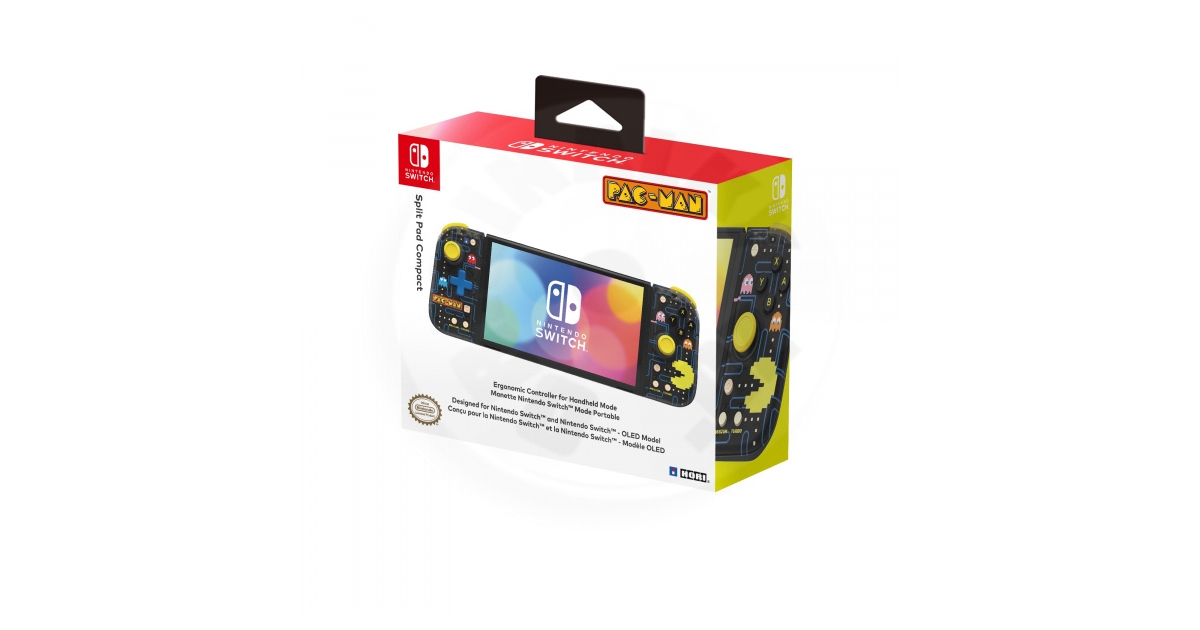HORI Split Pad Compact Pacman box art for Nintendo Switch
