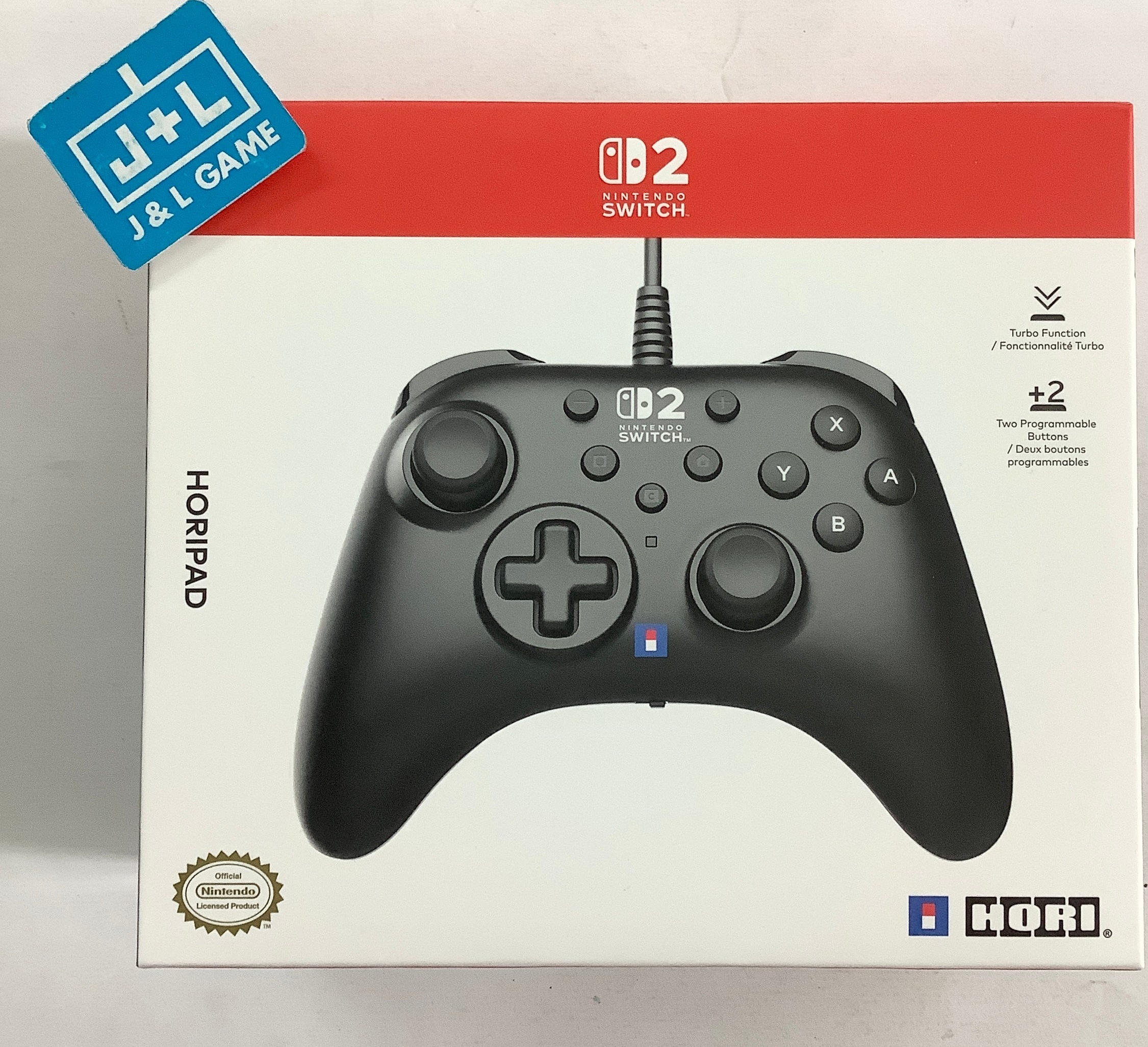 Hori Turbo Controller box art for Nintendo Switch
