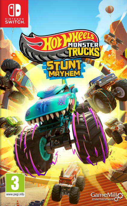 Hot Wheels Monster Trucks: Stunt Mayhem box art for Nintendo Switch