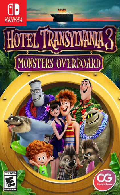 Hotel Transylvania 3: Monsters Overboard box art for Nintendo Switch