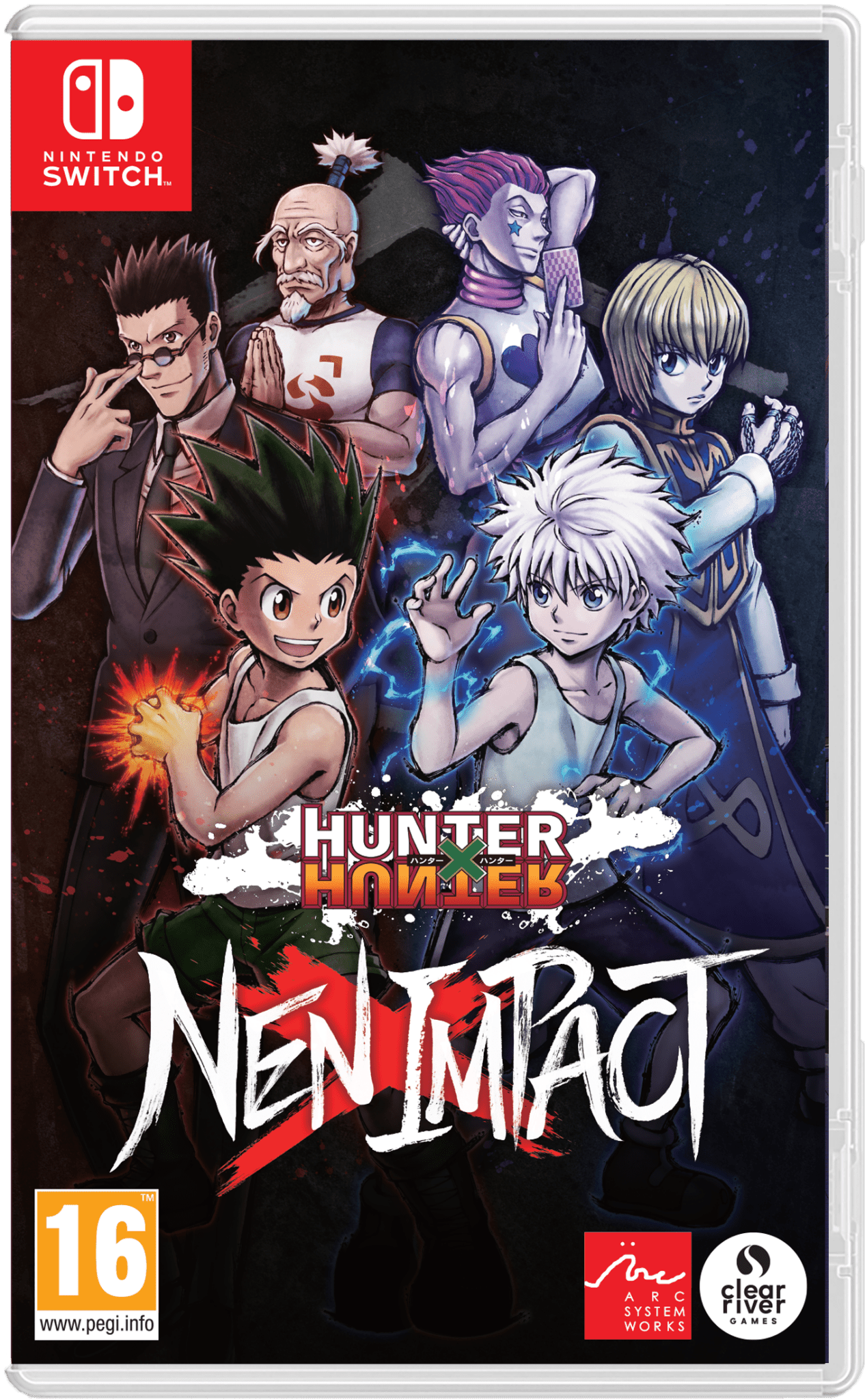 Hunter×Hunter Nen×Impact box art for Nintendo Switch