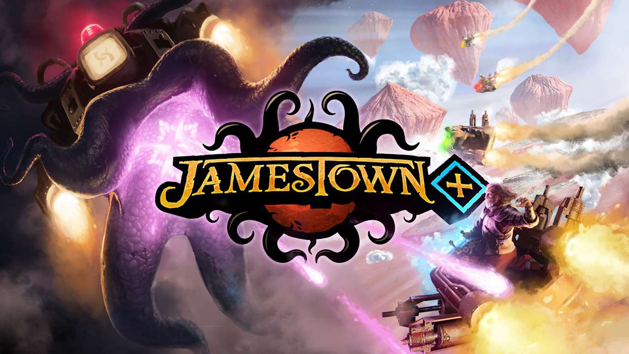 Jamestown+ box art for Nintendo Switch