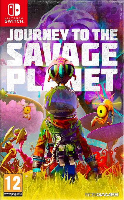 Journey to the Savage Planet box art for Nintendo Switch