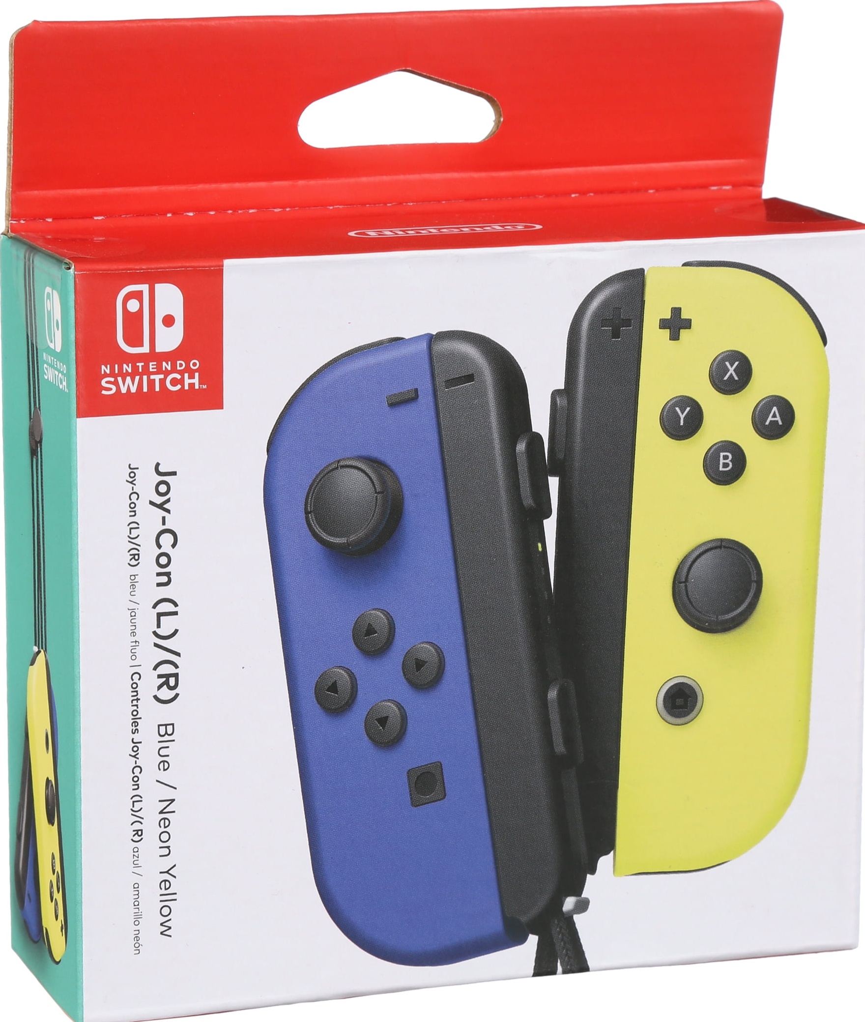 Joy-Con Neon Purple & Neon Orange box art for Nintendo Switch