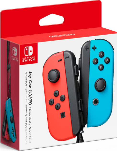 Joy-Con Neon Red box art for Nintendo Switch