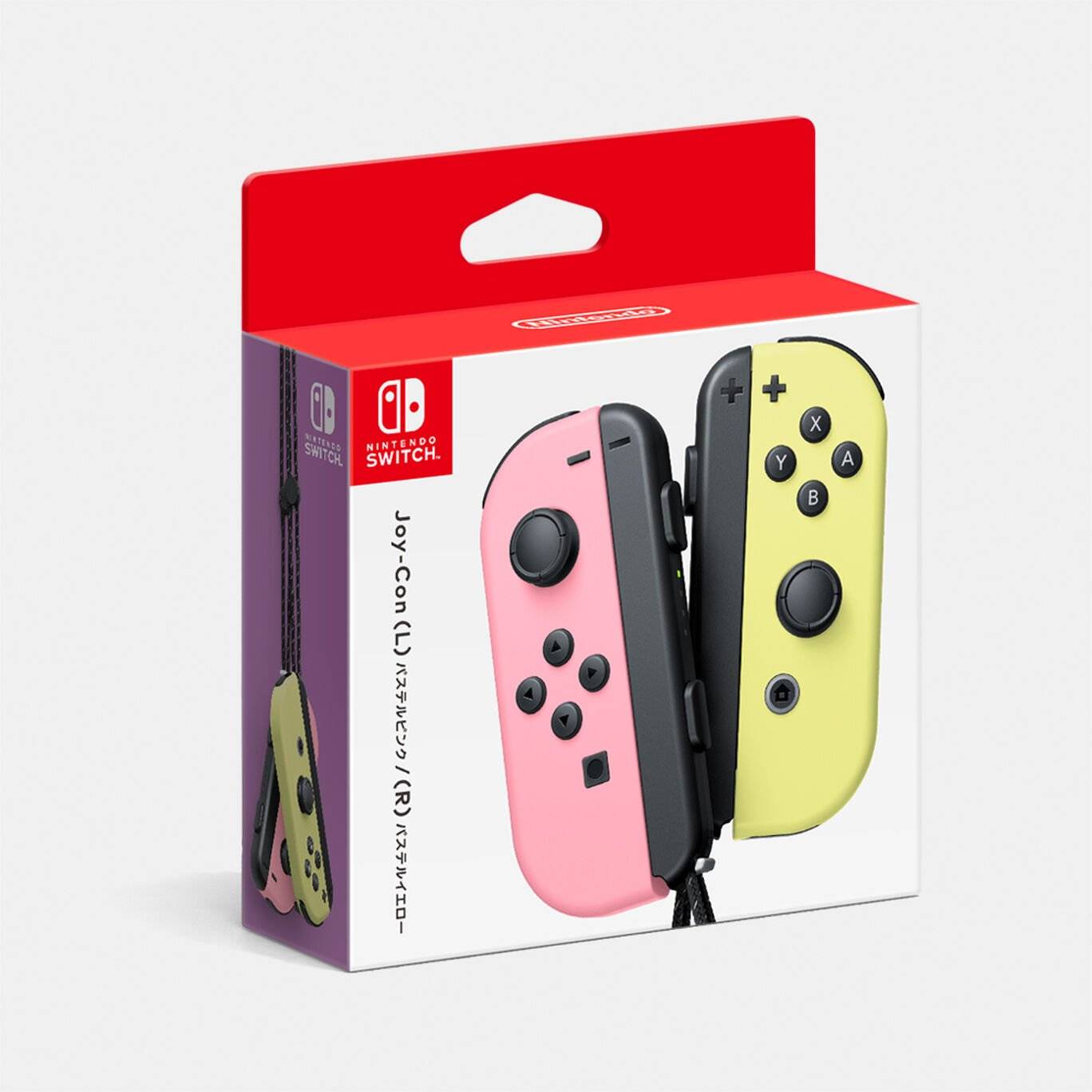 Joy-Con Pastel Pink & Pastel Yellow box art for Nintendo Switch