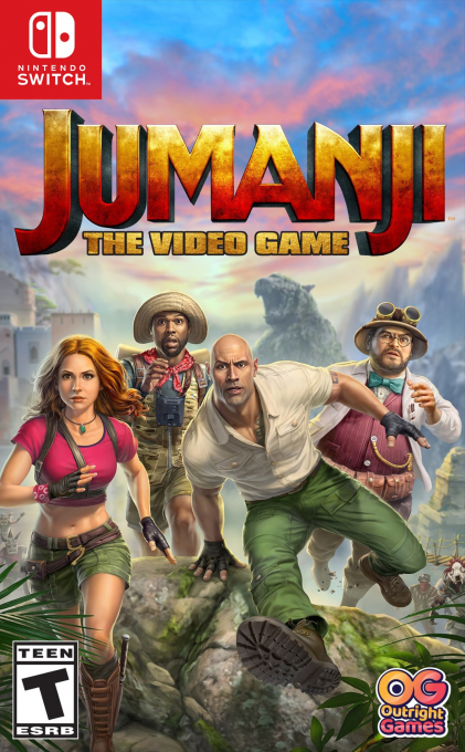 Jumanji: The Video Game box art for Nintendo Switch