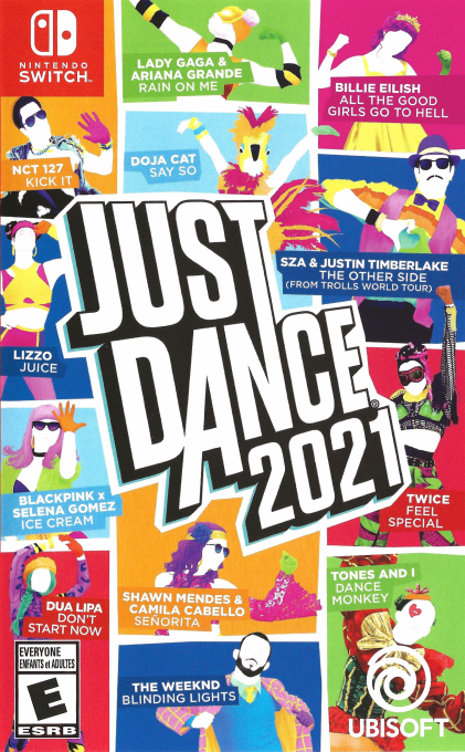Just Dance 2021 box art for Nintendo Switch