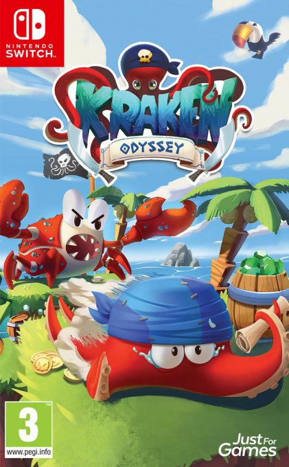 Kraken Odyssey box art for Nintendo Switch
