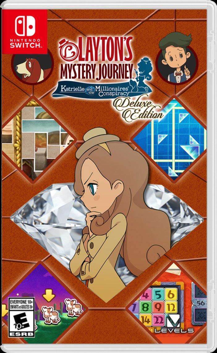 Layton's Mystery Journey: Katrielle and the Millionaires' Conspiracy box art for Nintendo Switch